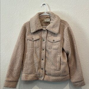 Arizona Jean Company Women's Tan Sherpa Jacket